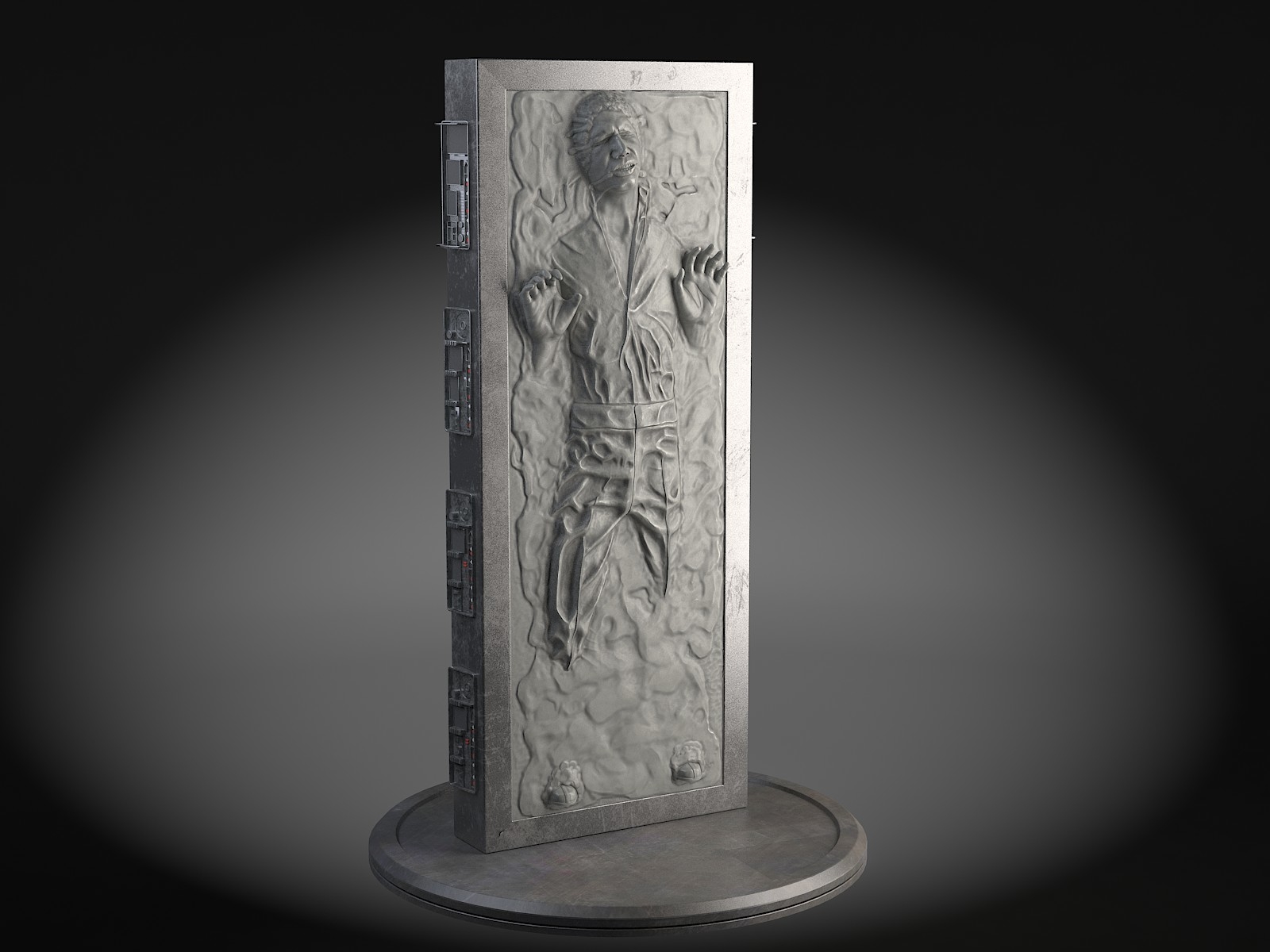 han solo in carbonite ring