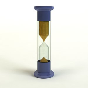 glass hourglass laboratory 3d model