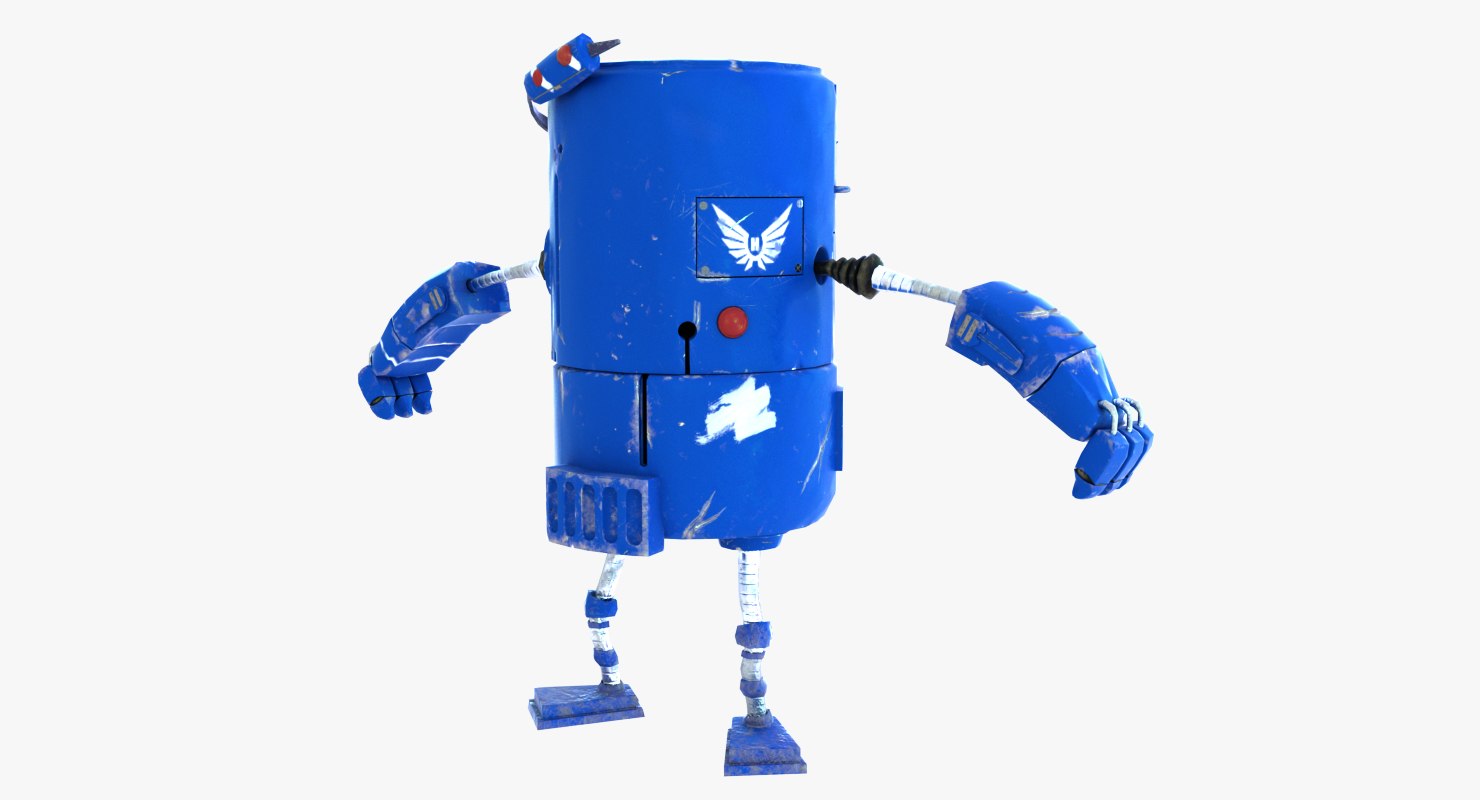 robot cute bot 3d model