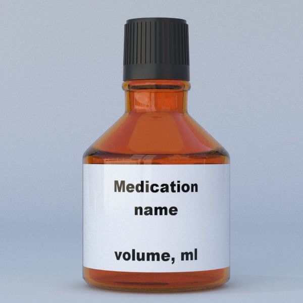 3d medicine bottle model