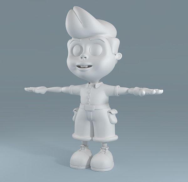 3d cartoon child