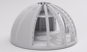 3d model dome architecture 2016 raw