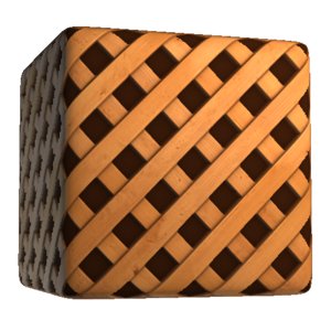 Wooden Diamond Trellis