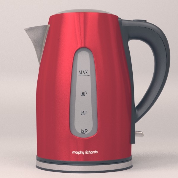 electric teapot morphy richards 3d model