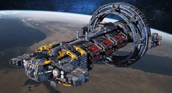 hauler scifi 3d model