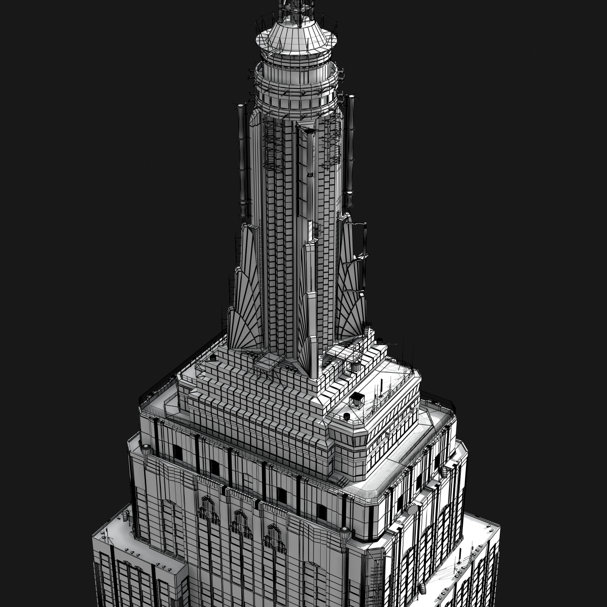 帝国大厦3d模型
