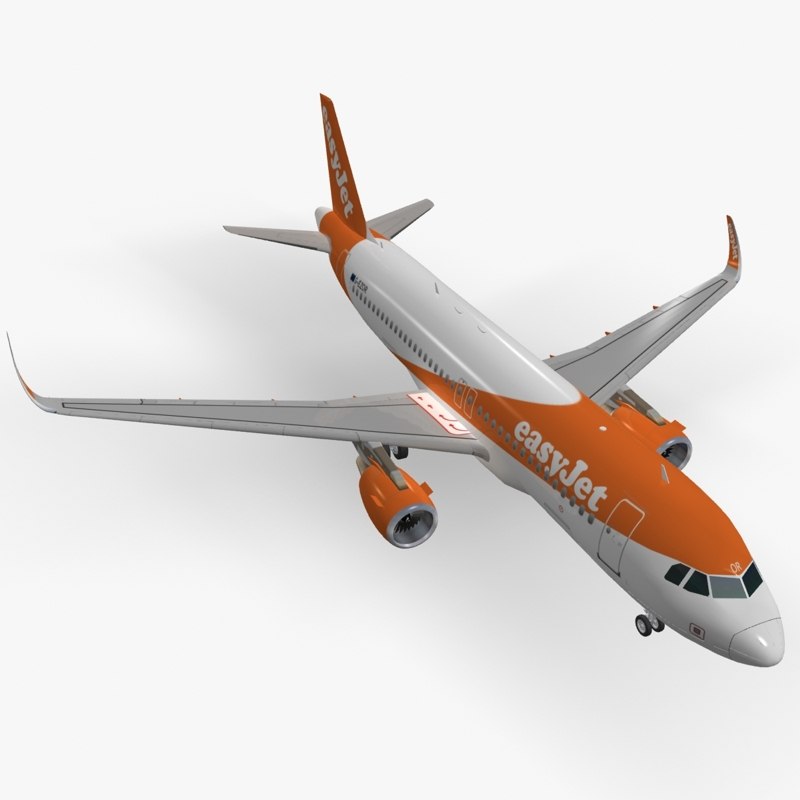Easyjet A320 Model sharkleted airbus a320neo easyjet 3d max