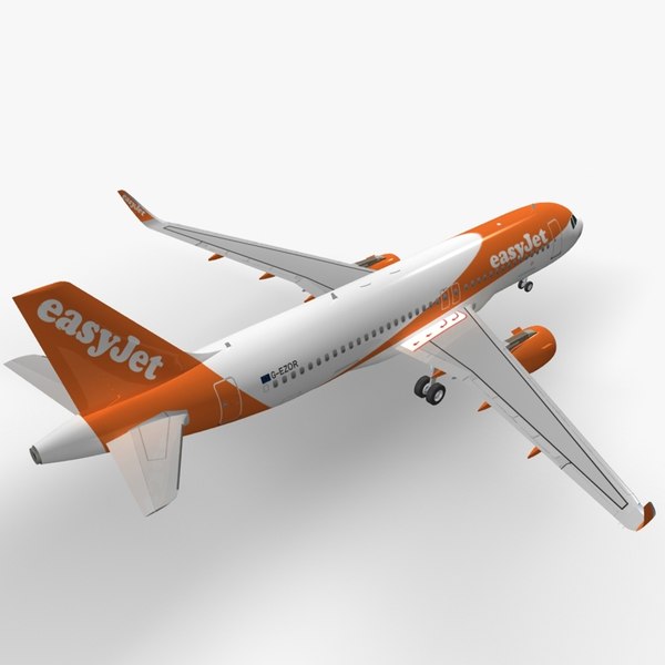 sharkleted airbus a320neo easyjet 3d max