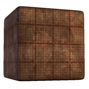 Rusted Metal Floor with Diamond Plating
