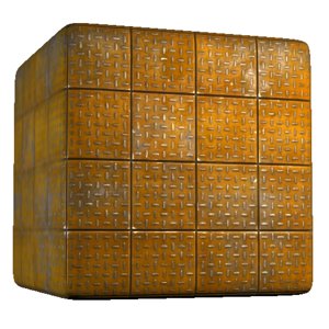 Diamond Metal Floor with Paint
