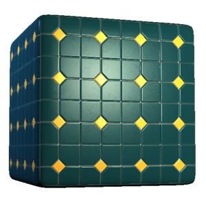 Diamond and Square Color Tiles