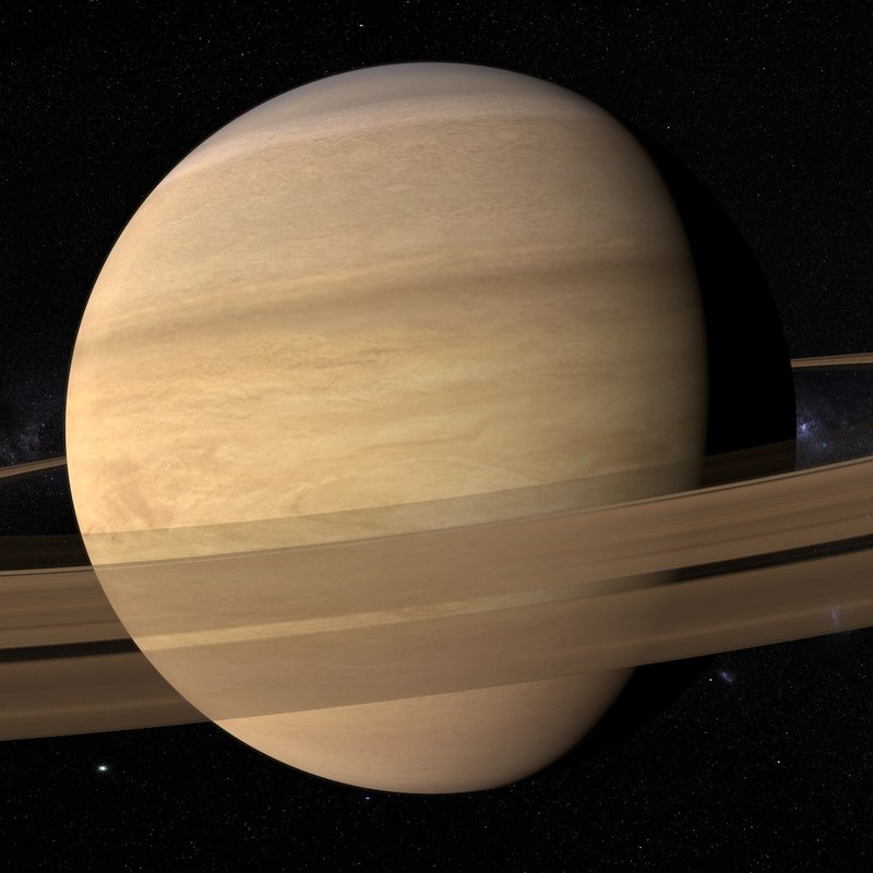 Saturn Moons 4k C4d 8927