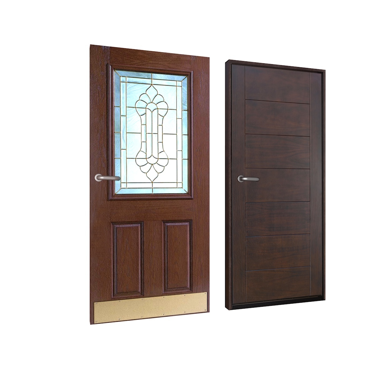 3d model of realistic doors