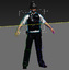 3d model metropolitan police officer