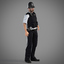 3d model metropolitan police officer