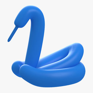balloon swan c4d