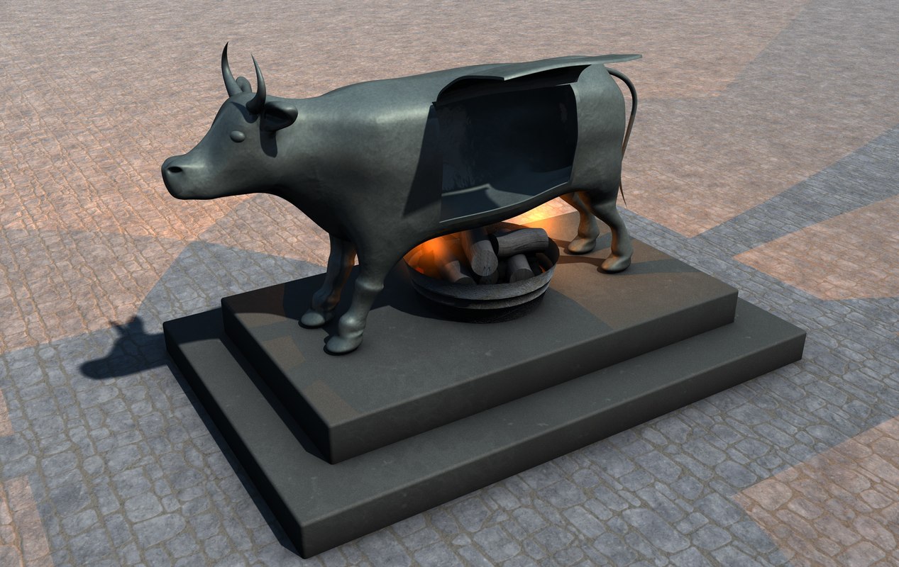 3d brazen bull torture device model