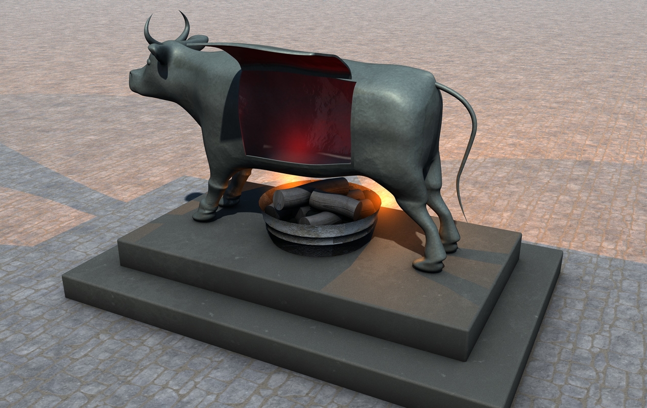 3d brazen bull torture device model