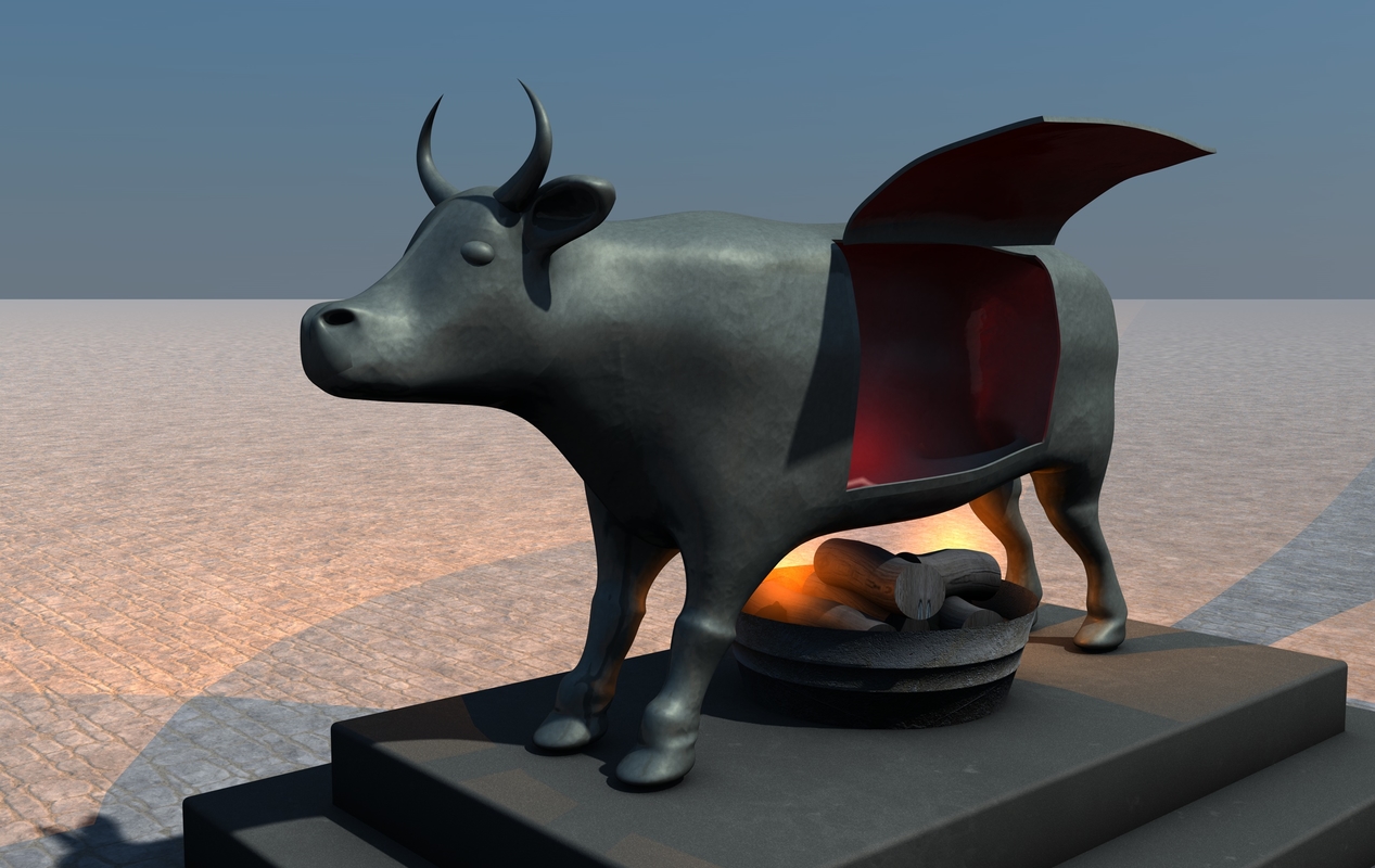 3d brazen bull torture device model