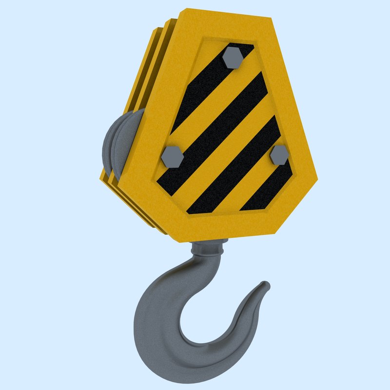 3d model crane hook