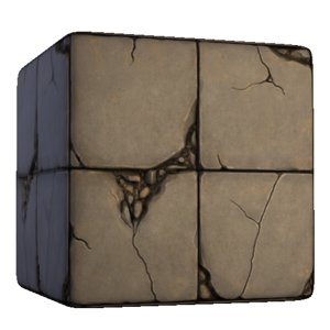 Concrete Broken Floor Tiles