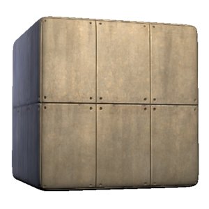 Concrete Paneled Wall with Bolts