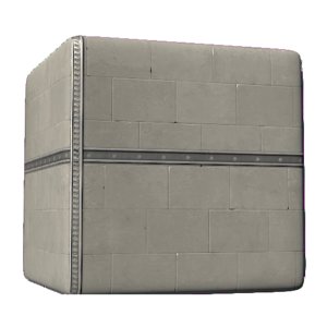 Concrete Wall with Metal Crossbeam.