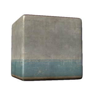 Concrete Wall with Painted Stripe