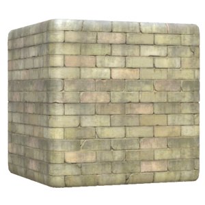 Cracked White Brick