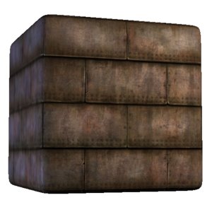 Overlapping Rusty Metal Wall