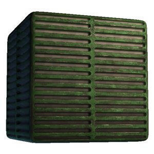 Painted factory metal floor grating