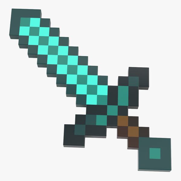 3d Minecraft Sword