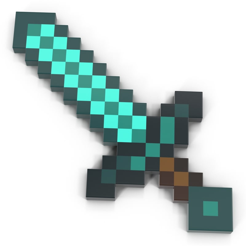 3d minecraft sword