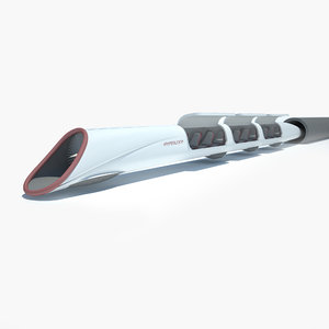 hyperloop elon musk 3d model