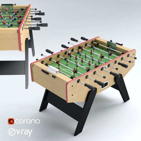 3d model football table soccer