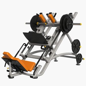 gym equipment leg press 3d max