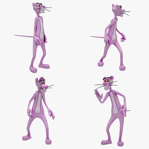 3d pink panther 4 model
