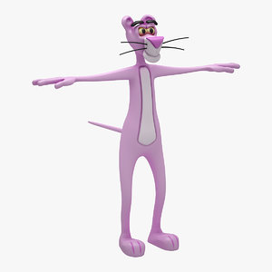 3d model pink panther