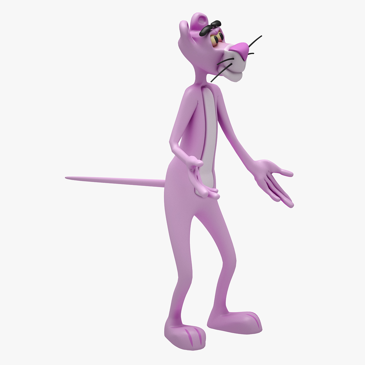 粉红豹(5 pose)3d模型