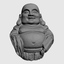 3d laughing buddha statue model