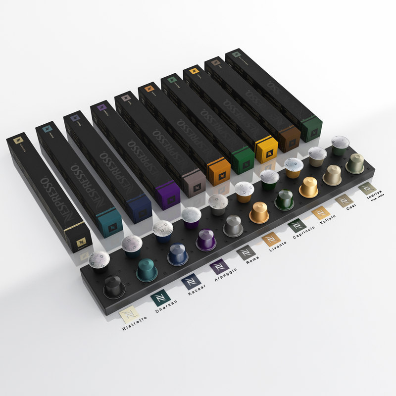 3d model nespresso coffee