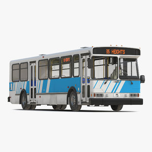 orion v transit bus 3d model
