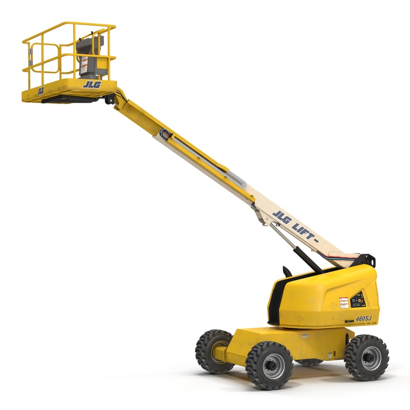 telescopic boom lift jlg 3d model