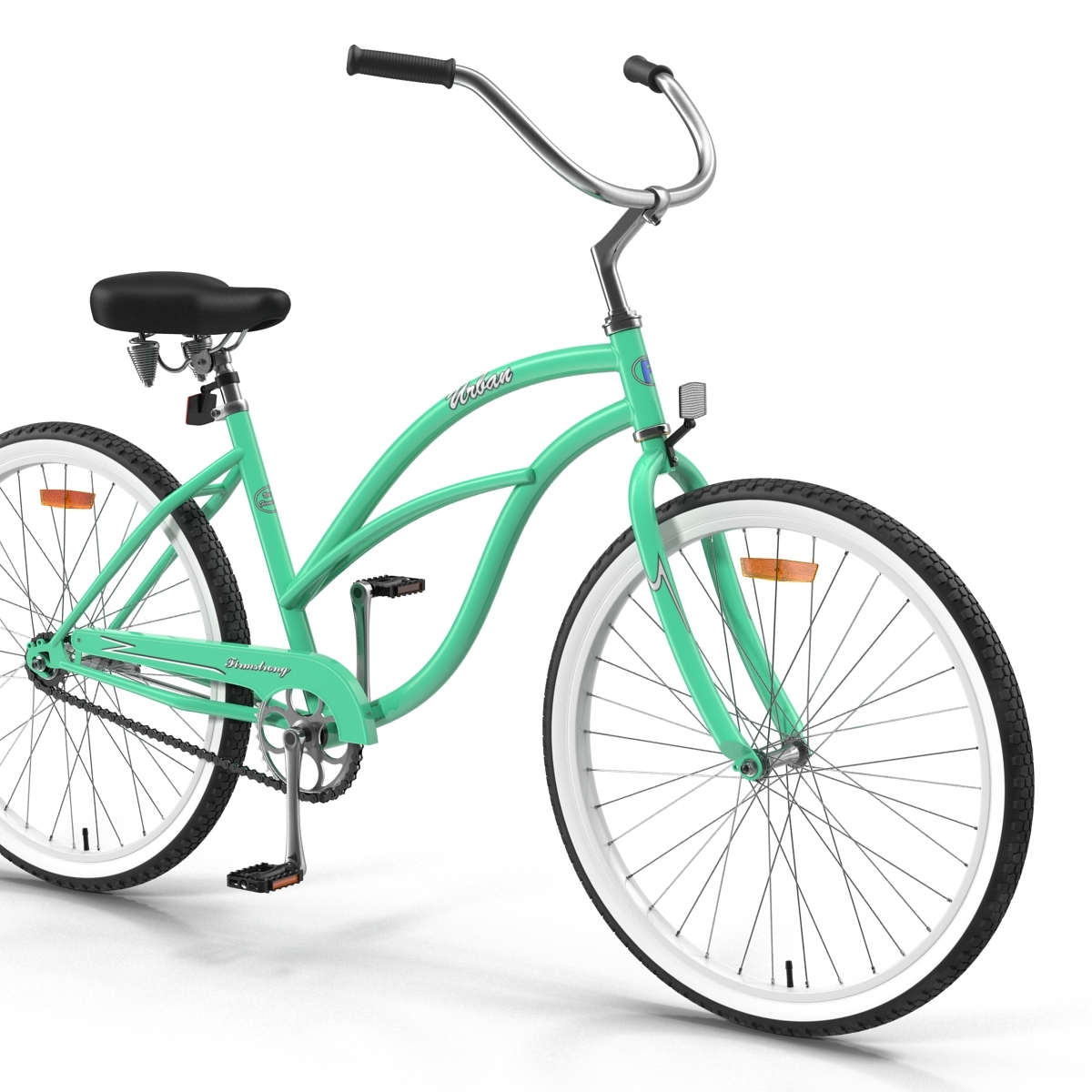 海滩自行车3d模型