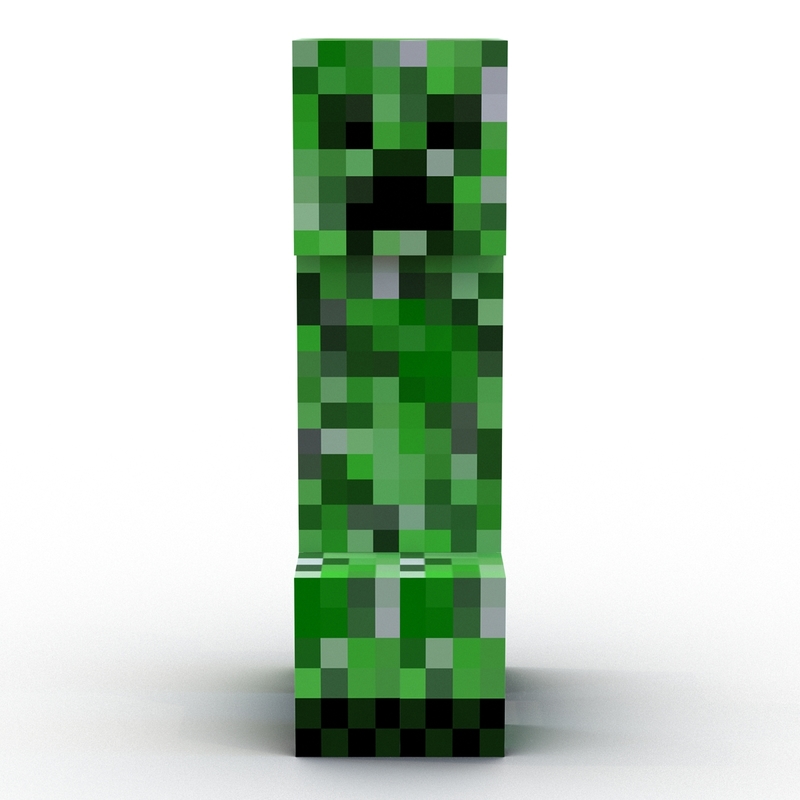 3d minecraft creeper