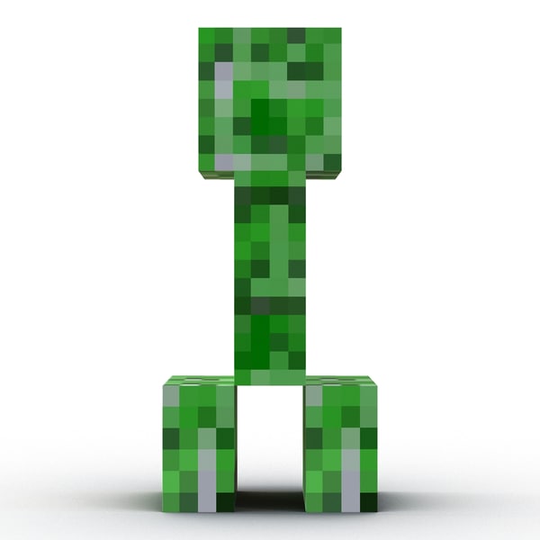 3d minecraft creeper