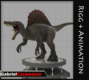 3d model of spinosaurus spinosaur