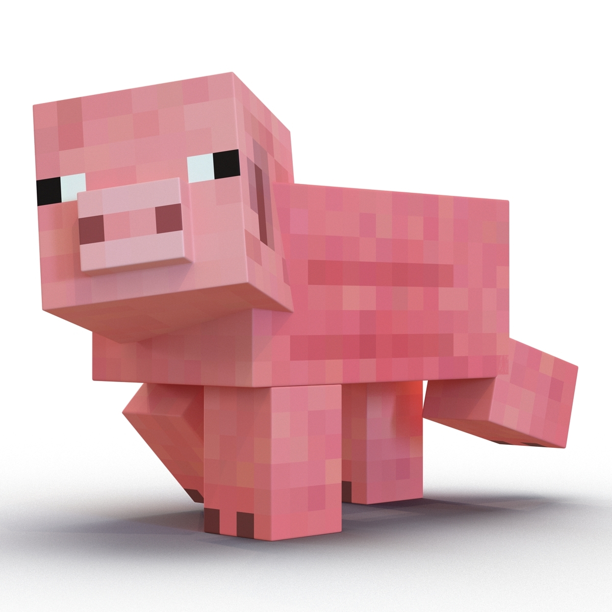 Minecraft pig rigged 3D - TurboSquid 1504565