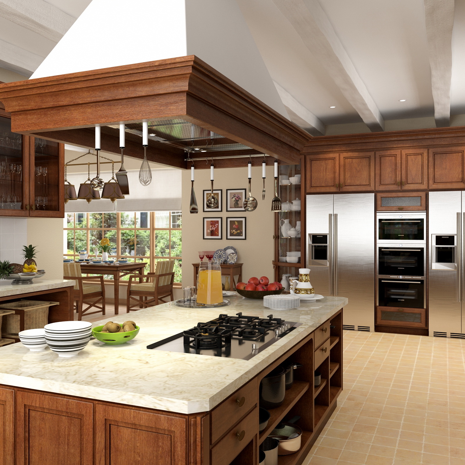 乡村厨房3d模型