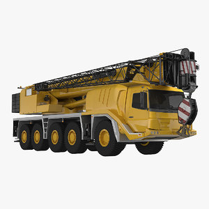 mobile crane gmk 5059 3d model